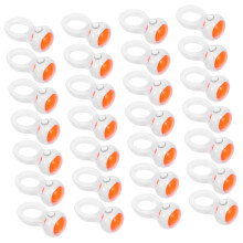 50pcs Silent Ball Bearing Curtain Track Gliders for Smooth Sliding Drapes and Ceiling Curtain Rollers