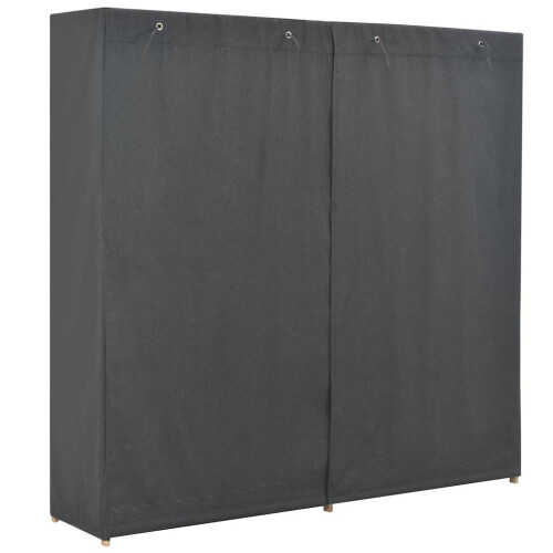 Berkfield Wardrobe Grey 173x40x170 cm Fabric 2