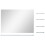 Berkfield Wall Mirror with 5 Shelves Silver 80x60 cm 3