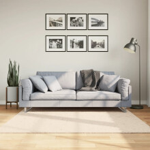 Berkfield Rug HUARTE Short Pile Soft and Washable Beige 160x160 cm