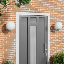 Berkfield Outdoor Wall Light 2 pcs Silver 29 x 25 x 33 cm
