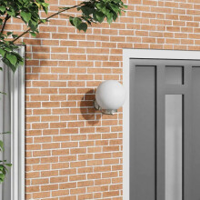 Berkfield Outdoor Wall Light Silver 29 x 25 x 33 cm