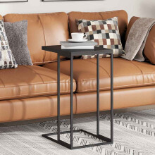 Berkfield Side Table Black 40x30x59 cm Engineered Wood