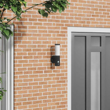 Berkfield Outdoor Wall Light Black 15 x 7.5 x 33 cm