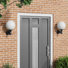 Berkfield Outdoor Wall Light 2 pcs Black 28 x 25 x 38 cm