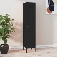 Berkfield Locker Cabinet Black 35x46x180 cm Steel