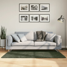 Berkfield Rug HUARTE Short Pile Soft and Washable Forest Green 80x150 cm