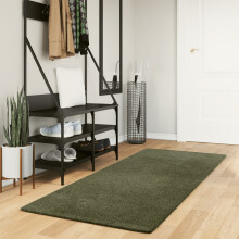 Berkfield Rug HUARTE Short Pile Soft and Washable Forest Green 80x200 cm