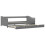 Berkfield Pull-out Sofa Bed Frame without Mattress Grey 90x200 cm 2