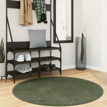 Berkfield Rug HUARTE Short Pile Soft and Washable Forest Green ò 120 cm
