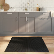 Berkfield Rug Square Black 100x100 cm Bamboo