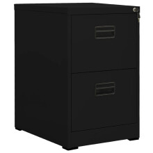 Berkfield Filing Cabinet Black 46x62x72.5 cm Steel