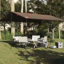 Berkfield Camping Tarp Brown 451x420 cm Waterproof