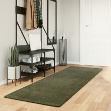 Berkfield Rug HUARTE Short Pile Soft and Washable Forest Green 80x250 cm