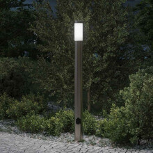 Berkfield Bollard Light with Outlet 110 cm Stainless Steel IP44