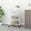 Berkfield 4-Tier Kitchen Trolley White 46x26x85 cm Iron 1