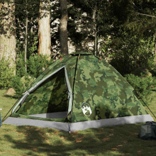 Berkfield Camping Tent Dome 2-Person Camouflage Waterproof