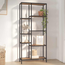 Berkfield Book Shelf 80x30x180 cm Steel and Engineered Wood
