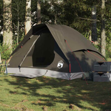 Berkfield Camping Tent Dome 2-Person Brown Waterproof