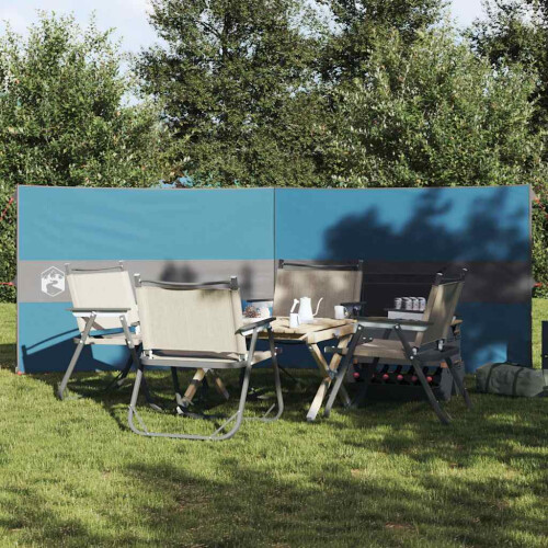 Berkfield Camping Windbreak Blue 344x120 cm Waterproof