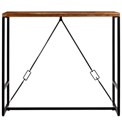 Berkfield Bar Table Solid Reclaimed Wood 120x60x106 cm 2