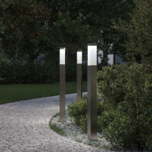 Berkfield Bollard Lights 3 pcs 80 cm Stainless Steel IP44