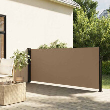 Berkfield Retractable Side Awning Taupe 140x300 cm