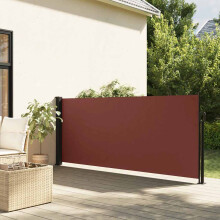 Berkfield Retractable Side Awning Brown 100x300 cm