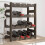 Berkfield Wine Rack for 16 Bottles Grey Solid Wood Pine 1