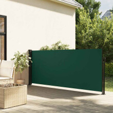 Berkfield Retractable Side Awning Dark Green 140x300 cm