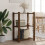 Berkfield 3-Tier Storage Rack Brown 60x38x90 cm Solid Wood Pine 1
