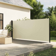 Berkfield Retractable Side Awning Cream 160x300 cm