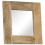 Berkfield Mirror Solid Mango Wood 50x50 cm 2