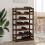 Berkfield Wine Rack for 42 Bottles Brown Solid Wood Pine 1
