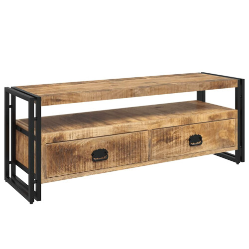 Berkfield TV Cabinet 120x35x45 cm Solid Mango Wood 1