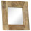 Berkfield Mirror Solid Mango Wood 50x50 cm 9