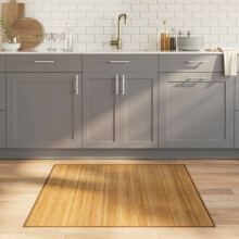 Berkfield Rug Square Natural100x100 cm Bamboo