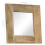 Berkfield Mirror Solid Mango Wood 50x50 cm 11