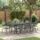 Berkfield Garden Dining Set 9 pcs Anthracite Steel 1
