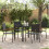 Berkfield Garden Dining Set 5 pcs Black Poly Rattan 1