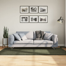 Berkfield Rug HUARTE Short Pile Soft and Washable Forest Green 100x200 cm