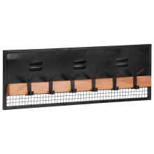 Berkfield Wall-mounted Coat Rack 90x11x30 cm Solid Wood Mango