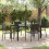 Berkfield Garden Dining Set 5 pcs Black Poly Rattan 1