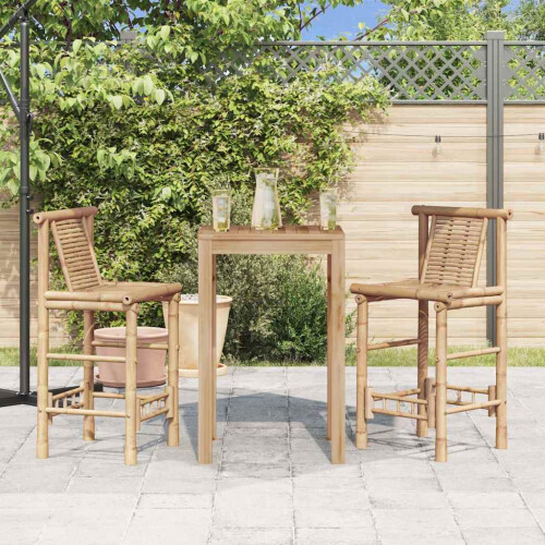 Berkfield Bar Stools 2 pcs Bamboo 2