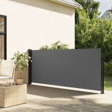Berkfield Retractable Side Awning Anthracite 120x500 cm
