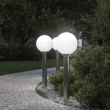 Berkfield Bollard Lights 3 pcs 80 cm Stainless Steel IP44