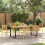 Berkfield Garden Dining Set 7 pcs Beige Solid Acacia Wood 1