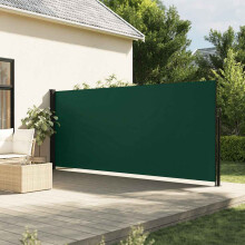 Berkfield Retractable Side Awning Dark Green 160x500 cm