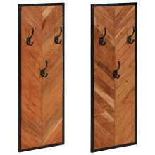 Berkfield Coat Racks 2 pcs 35x1x90 cm Solid Wood Acacia