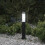 Berkfield Bollard Light with Sensor 50 cm Black IP44 1